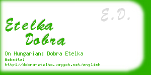 etelka dobra business card